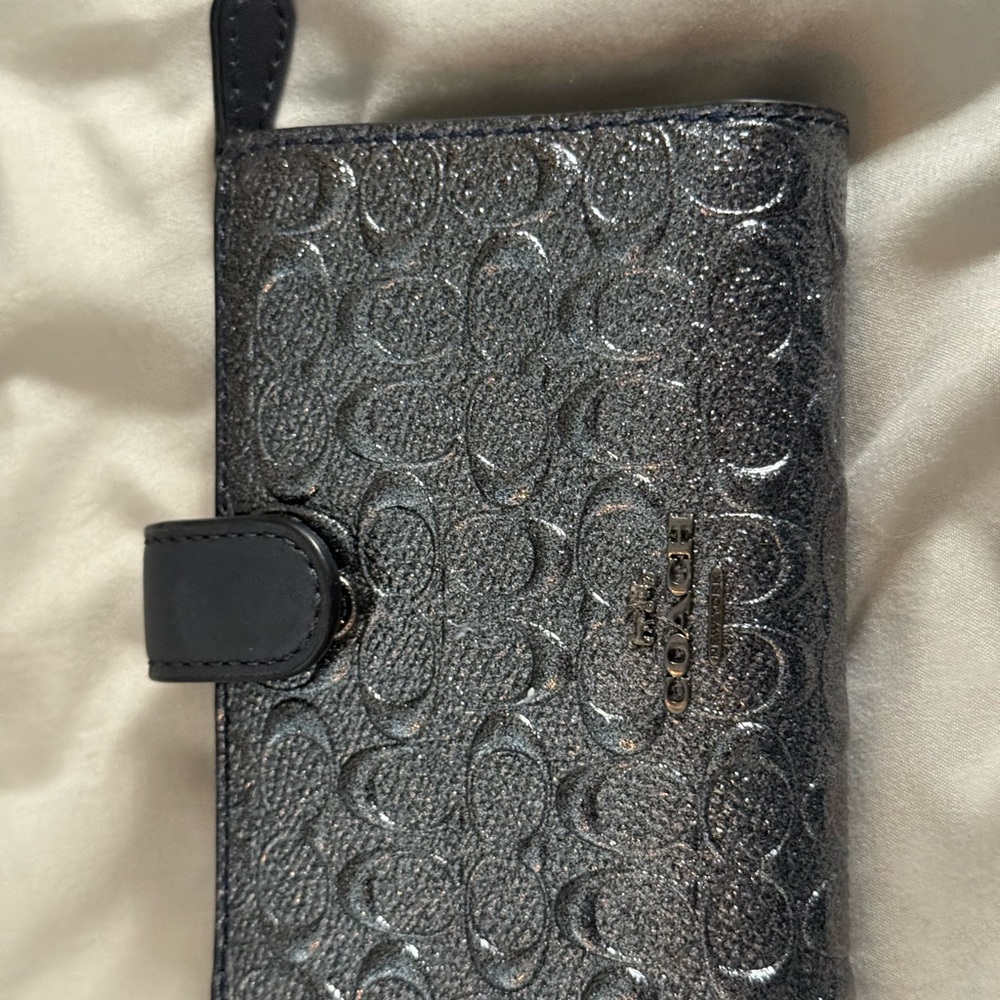 Coach Metallic Silver Wallet